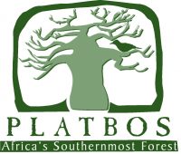 Platbos logo image of bird in Milkwood tree
